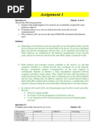 Assignment 1: Question # 1 (Marks: 3+4+3)