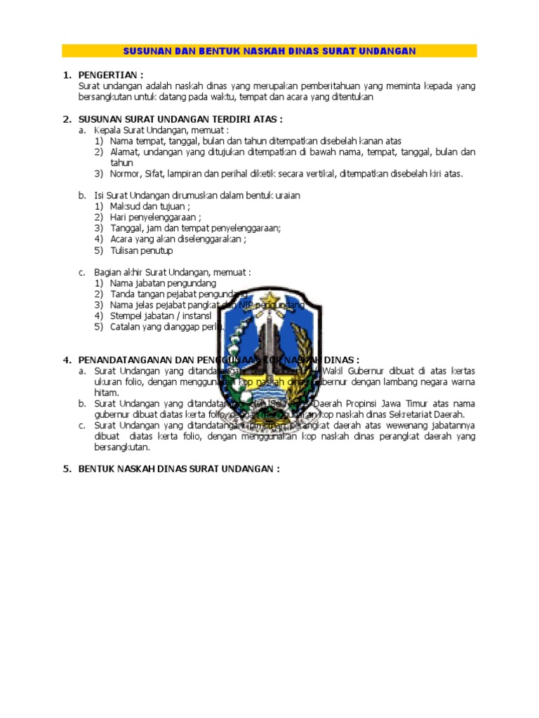 Contoh Semua Jenis Surat Undangan: surat undangan resmi ...