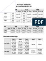 Jadual Kelas Kafa