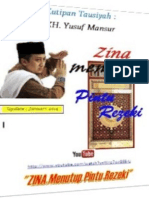 Ust - YM: Zina Menutup Pintu Rizki