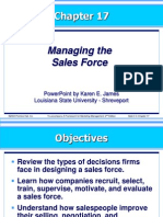 Kotler17exs-Managing the Sales Force