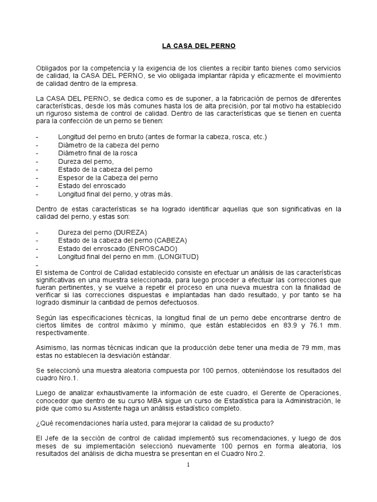 La Casa Del Perno Calidad Business