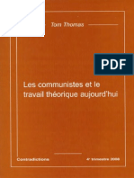 Tom Thomas - Les-Communistes-Et-Le-Travail-Théorique-Aujourdhui