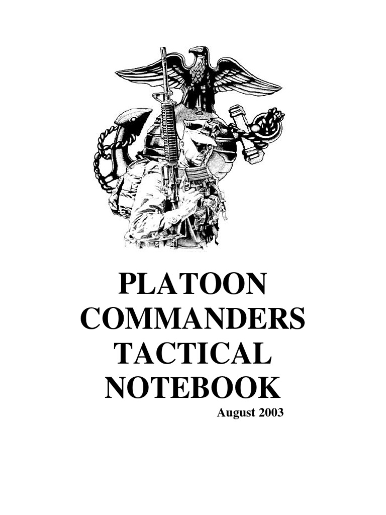 Platoon Commander Handbook Military Military Of The United States