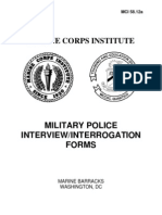 Military Police Interview Interrogation Forms