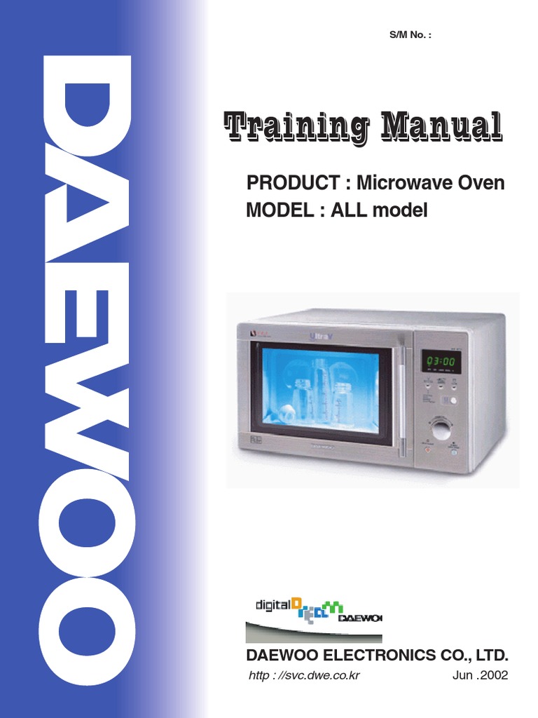 Daewoo Microwave Oven Training Manual | PDF