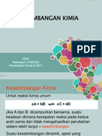 Kesetimbangan Kimia: Oleh Ratnasari (1105339) Pendidikan Kimia B 2011