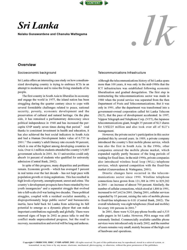 Sri Lanka Internet Access 28 Views - 