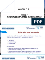 Módulo 2: Parte 7 Materiales Empleados en Terracerias