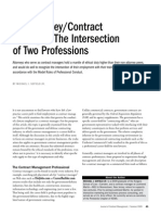 The Attorney/Contract Manager: The Intersection of Two Professions