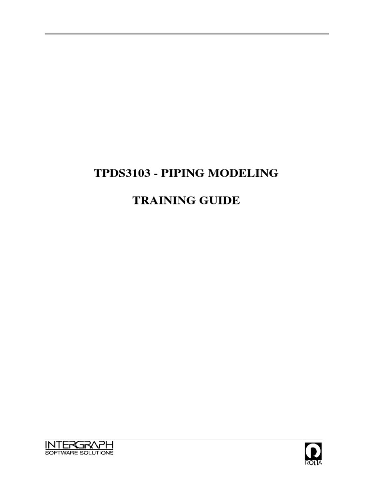 PDS Piping Modeling Training Guide | PDF | Databases | Circle