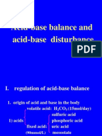 Acid-Base Banlance and Acid-Base Disturbance