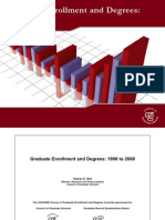 Graduate Enrollment and Degrees: 1998 To 2008