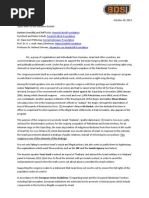 Open Letter 3. Israel Congress - CEOs Foundations