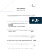 Examen Disol - Esteq - Gases