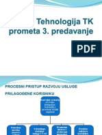 Tehnologija TK Prometa Procesni Pristup Razvoju Usluge Prilagoä Ene Korisniku