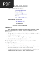 Download Synopsis of the project Online Test System by moody_mannu SN19890236 doc pdf