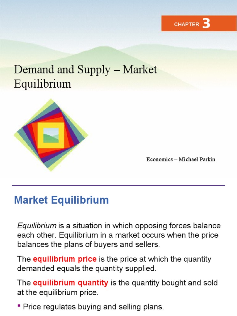 Oferta y Demanda - Equilibrio de Mercado | PDF | Economic Equilibrium ...