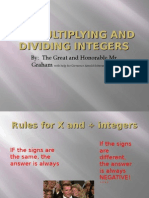 2-3 Multiplying and Dividing Integers