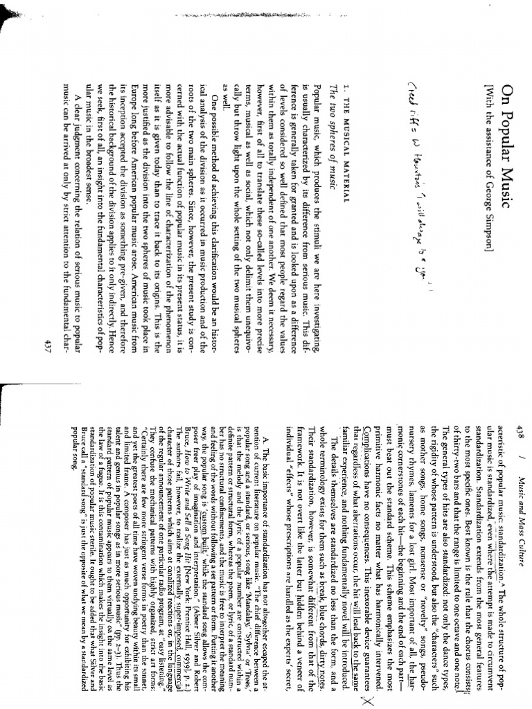 Adorno standardization picture