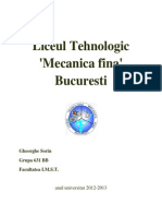 Liceul Mecanica Fina