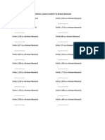 Numbers To Roman Numerals Worksheet