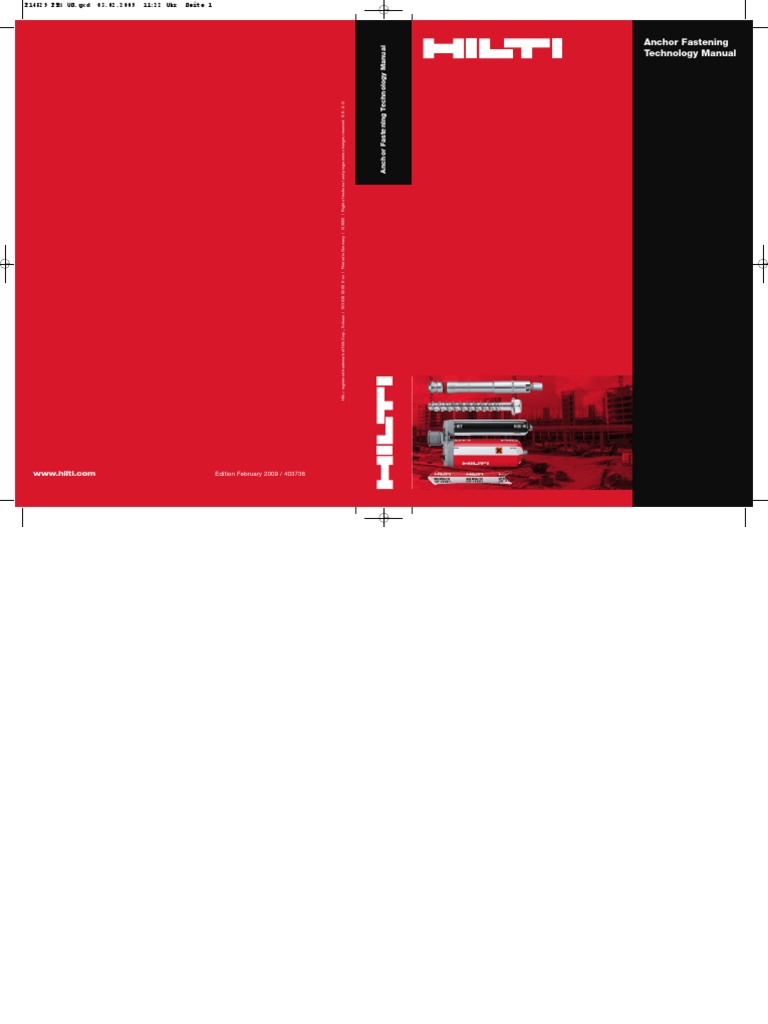 Hilti Anchor Fastening Technology Manual PDF Concrete Stress