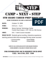 Camp Next Step Flier Oct09