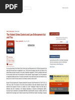 The Violent Crime Control and Law Enforcement Act and You 1