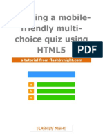 HTML5 Multi-Choice Quiz Tutorial