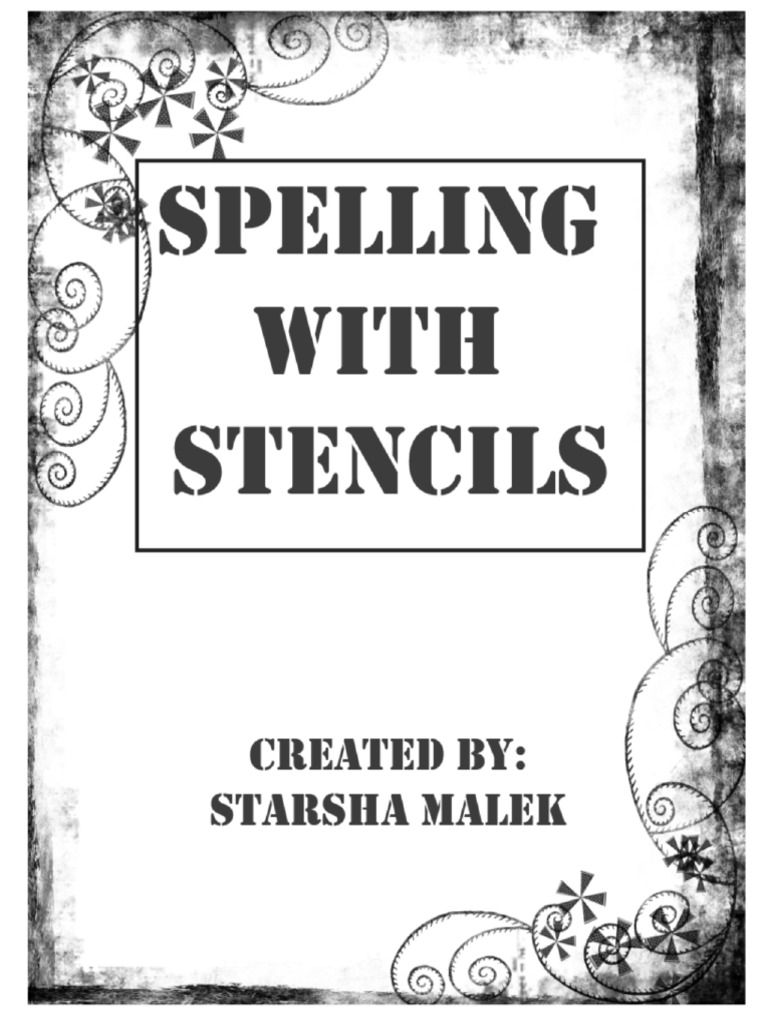 Spelling With Stencils PDF