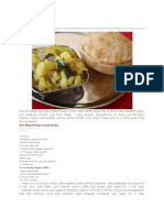 Poori Bhaji: Butter Naan How To Make Puri Sailu's Kitchen Puri Potato Curry