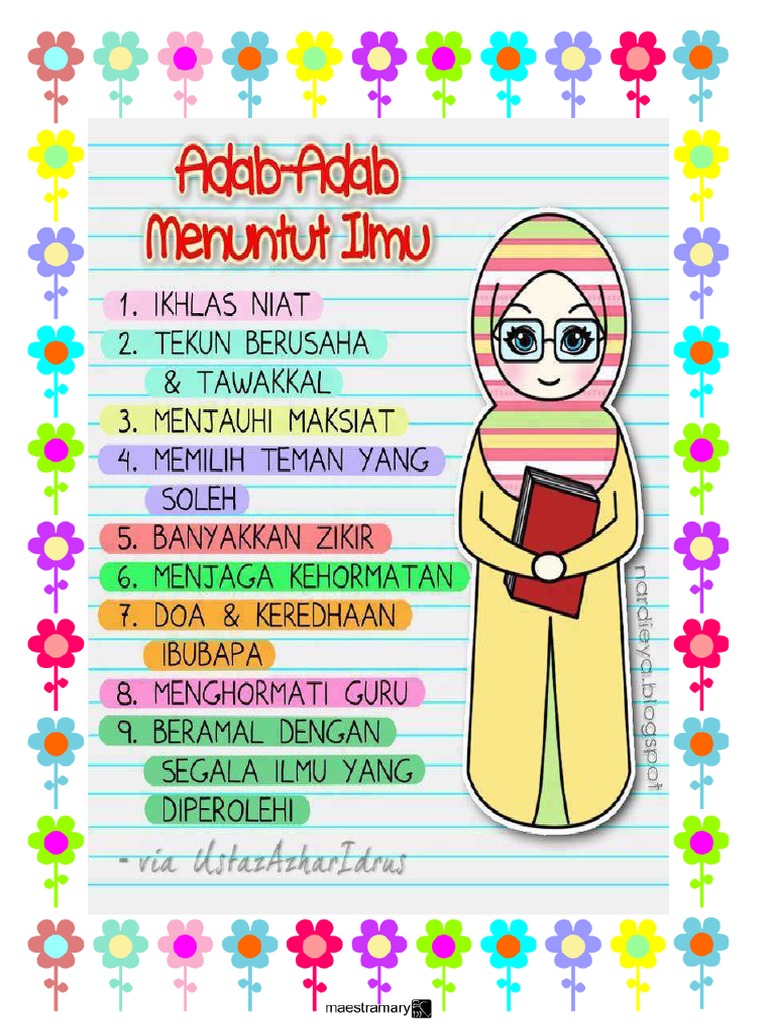 Adab Adab Menuntut Ilmu 2 Nana S Buffetbooks