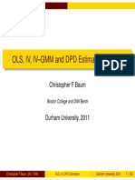 (Christopher F Baum) OLS, IV, IV-GMM and DPD Est