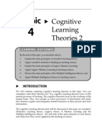 Topic 4 Cognitive Learning Theories 2