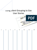 Benefits of Silent Grouping and Planning Poker for User Story Sizing