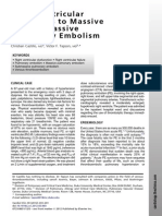 Right Ventricular Responses To Massive and Submassive Pulmonary Embolism