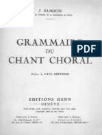 Grammaire du Chante Choral