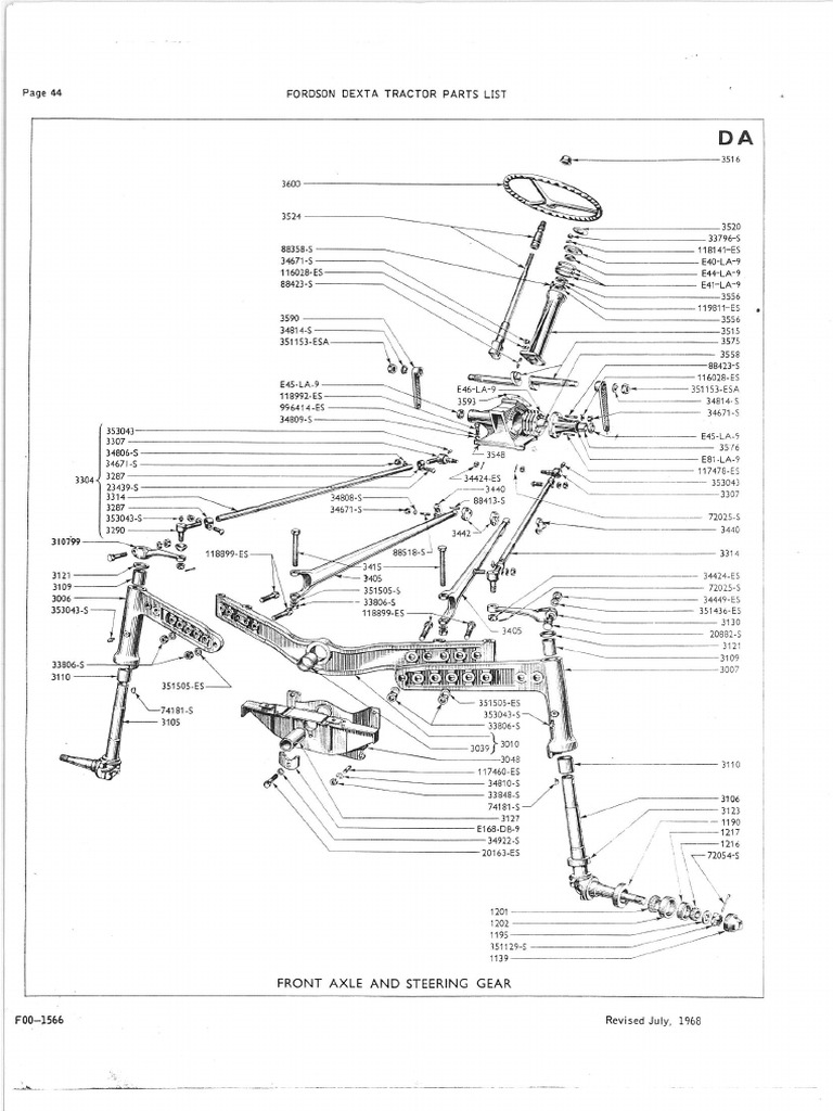 Fordson Dexta Part List 3
