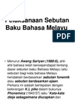 Pelaksanaan Sebutan Baku Bahasa Melayu