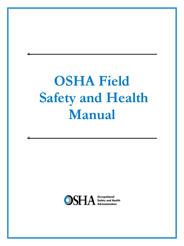 Osha Safety Manual Occupational Safety And Health Administration Occupational Safety And Health