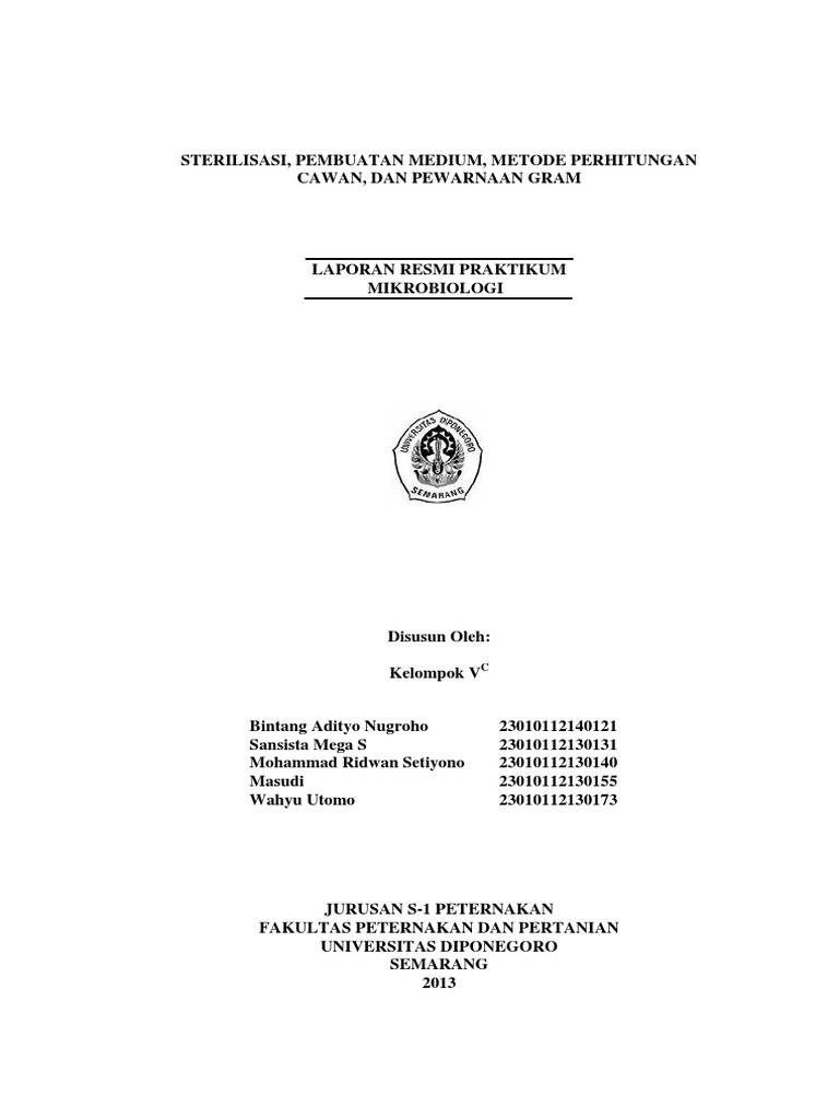 Laporan Resmi Praktikum Mikrobiologi | PDF