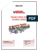 TRADE UNION and Global Crisis