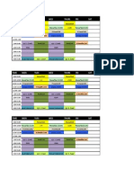 Time MON Tues WED Thurs FRI SAT