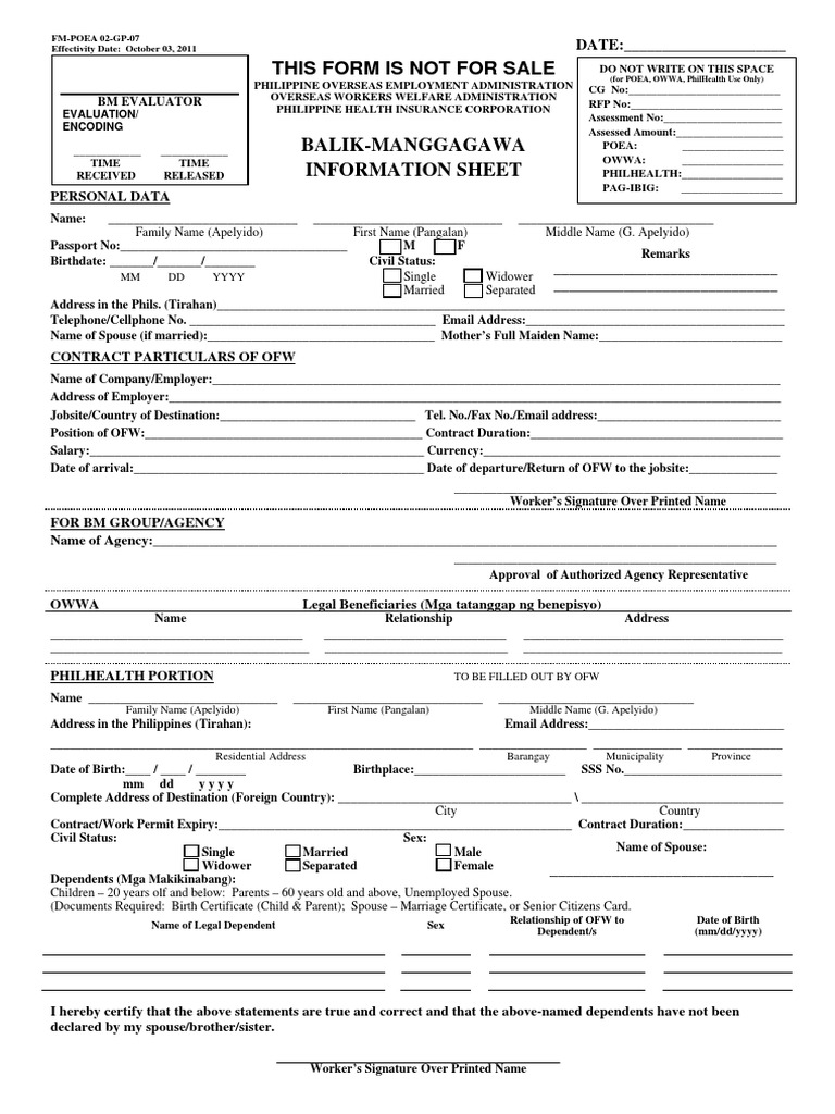 OFW Contract and OEC Application Guide | PDF