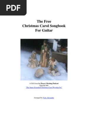 Christmas Carol Songbook For Guitar Christmas Songs - 