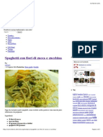 Spaghetti Con Fiori Di Zucca e Zucchina