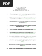 Chapter 1 Test Review Ap Bio