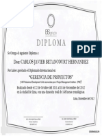 Diploma Gerencia Proyectos PMI