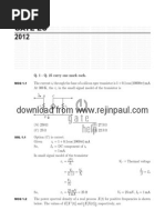 2012 Gate EC Solved Paper